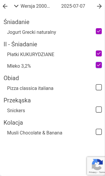 Kontrolowanie jadłospisu