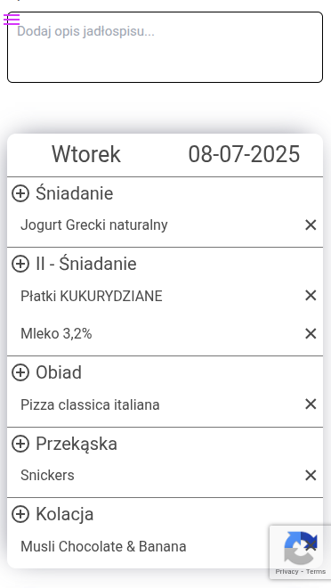 Układanie jadłospisu